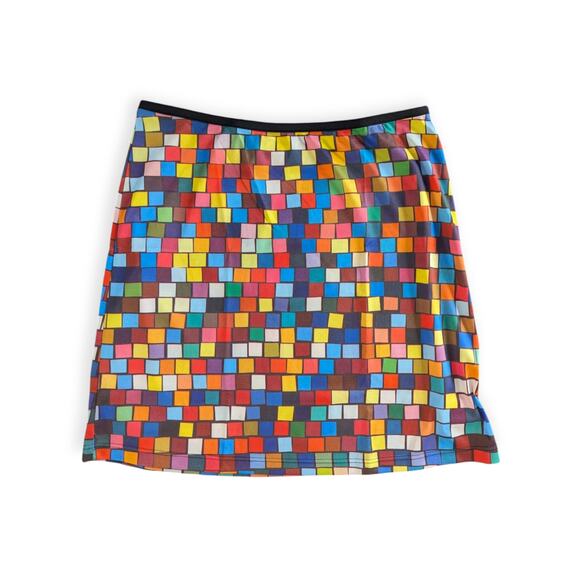 Todd Oldham 90s Rubik's Cube Print Skirt
~ Deadstock New with tags - Picture 2 of 8